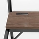 preview thumbnail 8 of 10, Metal Loft Bed with Desk, LED Lights & USB Charging Station, Loft Bed Frame with Safety Guardrails