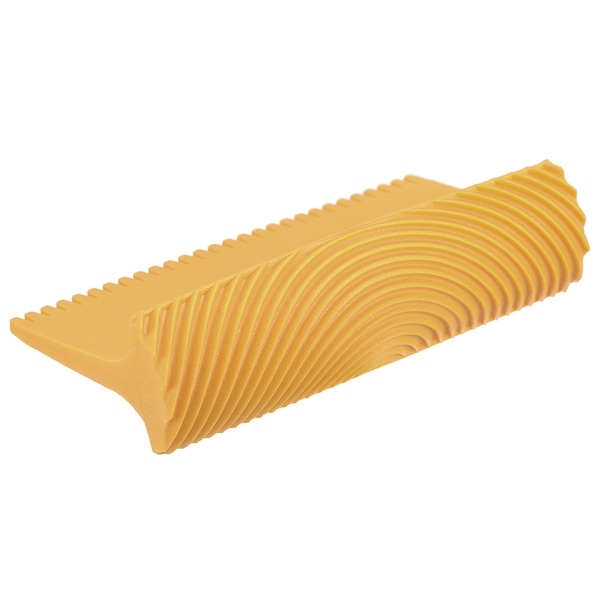 5 Inch Wood Graining Rubber Grain Tool Pattern Wall Paint DIY Yellow MS25 2Pcs - MS25 Yellow,2pcs