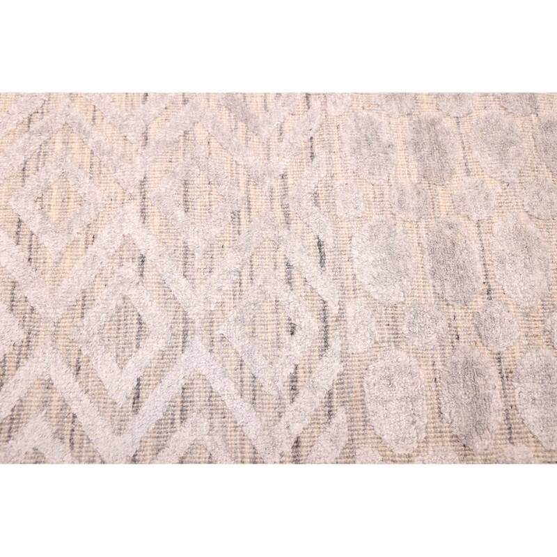 ECARPETGALLERY Hand Loomed Elysian Grey Rug - 7'11 x 9'8