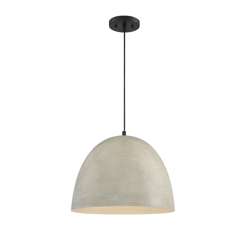 Meridian M70093 16" Wide Stone Pendant