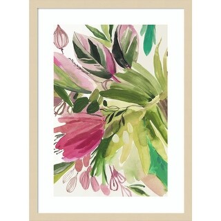 Lush II by Asia Jensen Wood Framed Wall Art Print - Svelte Natural ...