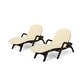preview thumbnail 4 of 31, Waverly Faux Wicker Chaise Lounges (Set of 2) by Christopher Knight Home