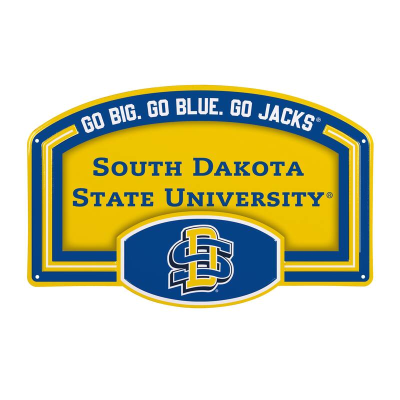 South Dakota State University Embossed Steel Wall Sign, 11" x 17"