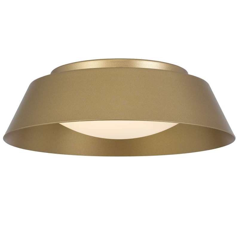 11 inch LED Flush Mount - Antique Brass