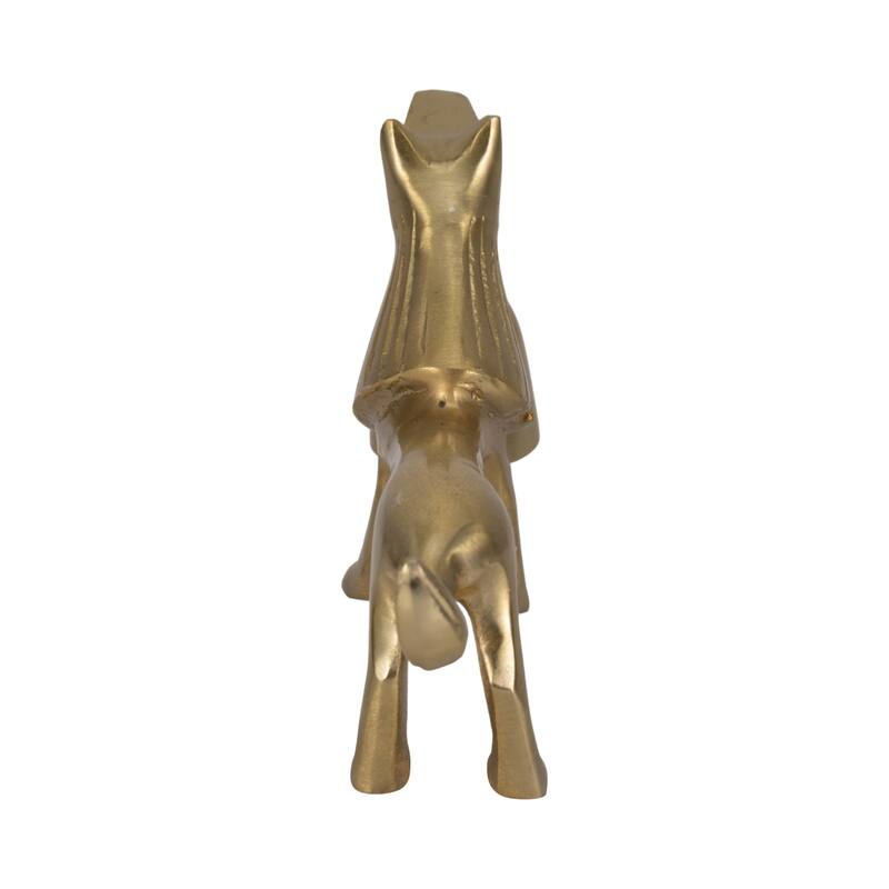 Sagebrook Home Elegant Gold Lion Candle Snuffer, 9-Inch Aluminum, Unique Indoor Home Decor Accessory - 9" x 2" x 5"