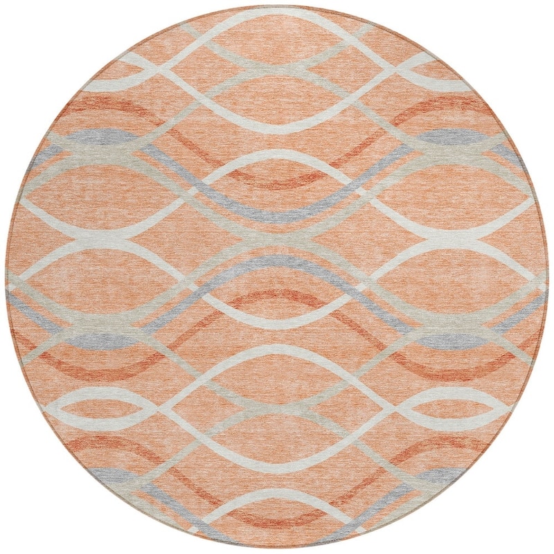 HomeRoots Abstract Transitional Rectangle Outdoor Rug