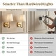 preview thumbnail 8 of 20, Bell + Howell Wall Light 2 Pack Smooth Fabric Rechargeable LED Wall Sconces Cordless Dimmable Touch Control