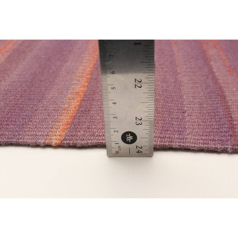 ECARPETGALLERY Flat-Weave Ankara FW Purple Wool Kilim - 5'11 x 8'11