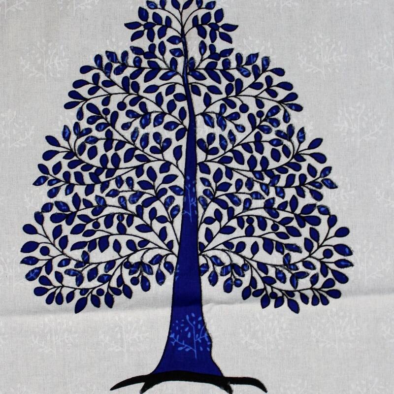 Cotton Regale Tree Of Life Print Floral Tablecloth Collection - 88 x 102 inches