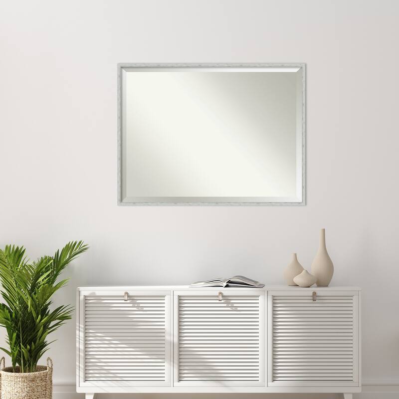 Imprint Beveled Wood Framed Wall Mirror
