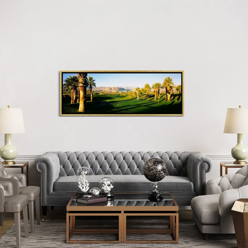 iCanvas "Palm Course, Desert Springs Golf Club, JW Marriott Desert Springs Resort & Spa" by Panoramic Images Framed Canvas Print