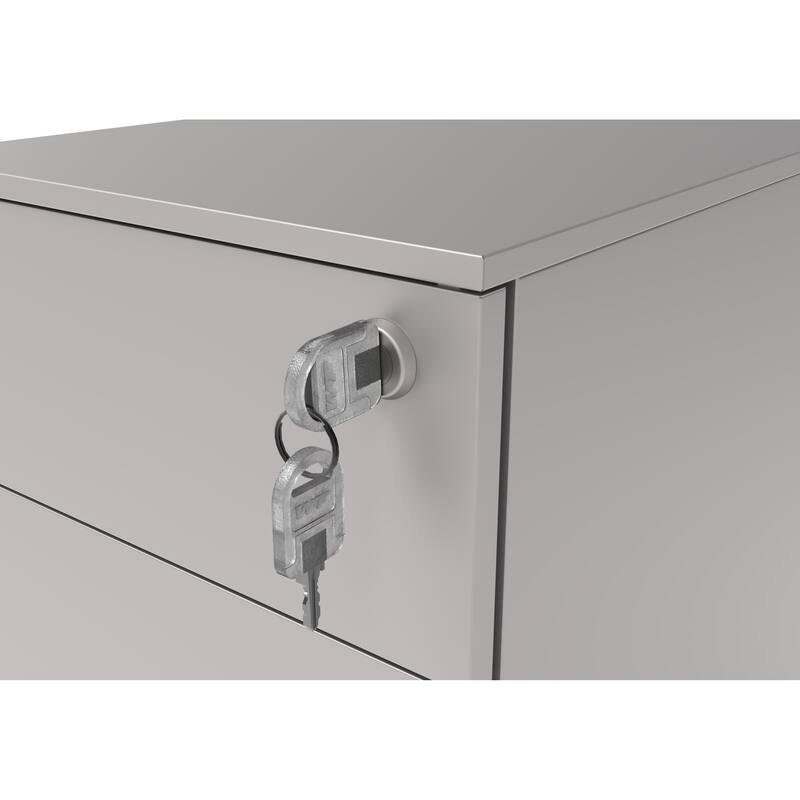 Owen Urban Metal Matte Lockable 3-Drawer Mobile File Cabinet by Furniture of America