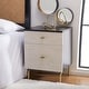 preview thumbnail 6 of 80, SAFAVIEH Genevieve 2-drawer Nightstand Black/White Washed