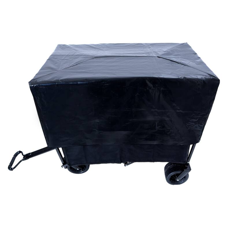 440 lb Collapsible Floral Wagon Cart with 360° Swivel Wheels
