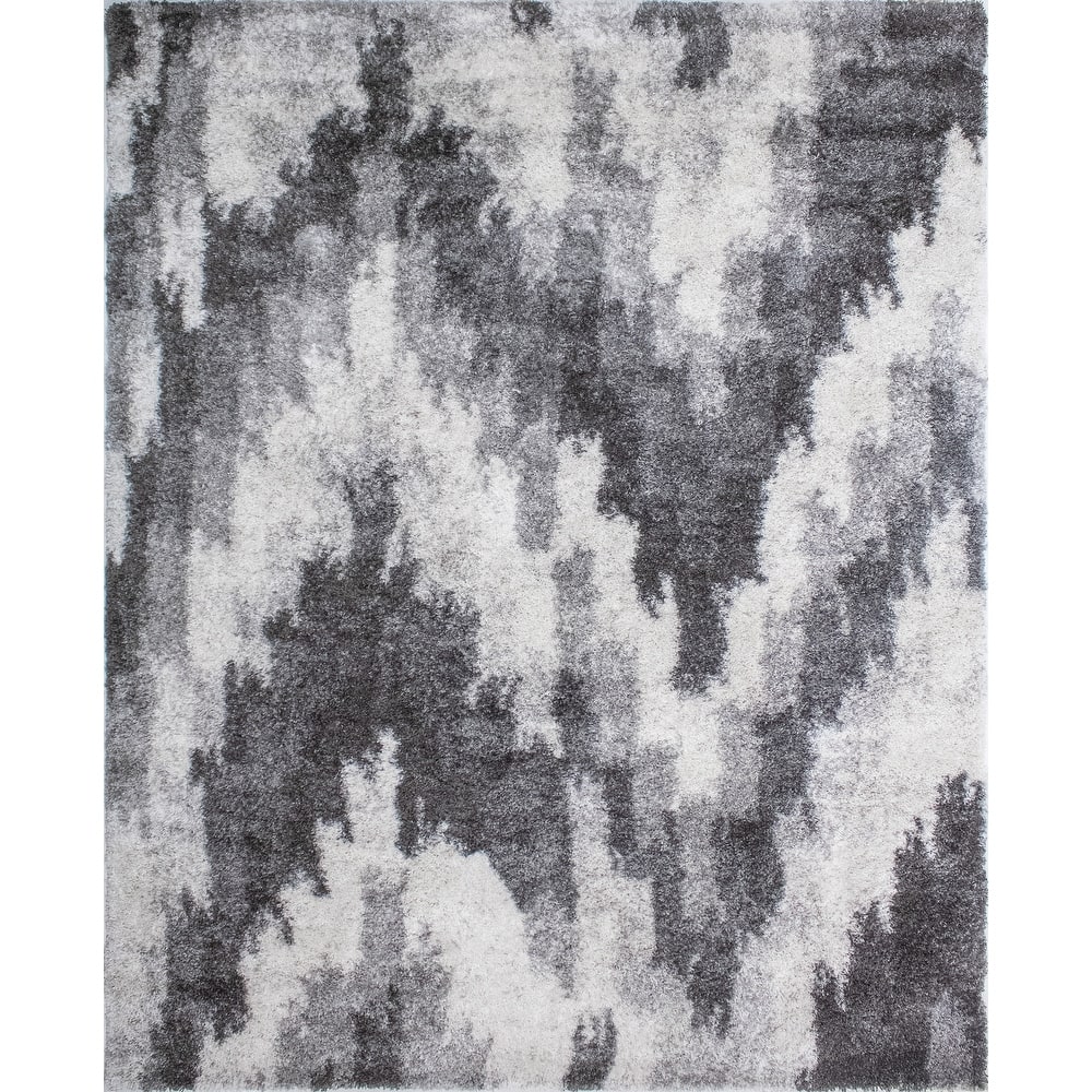 Noori Rug Lux Emma Casual Ikat Pattern 2-inch Thick Shag Rug