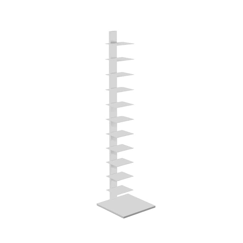SEI Furniture Denargo White Spine Tower Shelf
