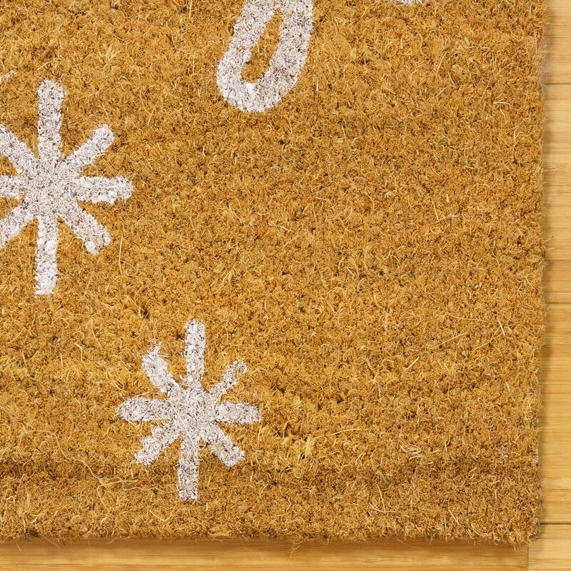Licensed Disney Mickey Mouse Coir Xmas 'Happy Holidays' and Mickey Santa Door Mats, 2 Pack - 1'6" x 2'8"