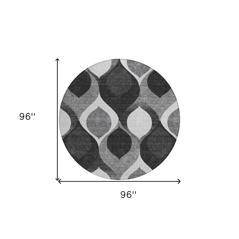 HomeRoots Ogee Transitional Rectangle Outdoor Rug
