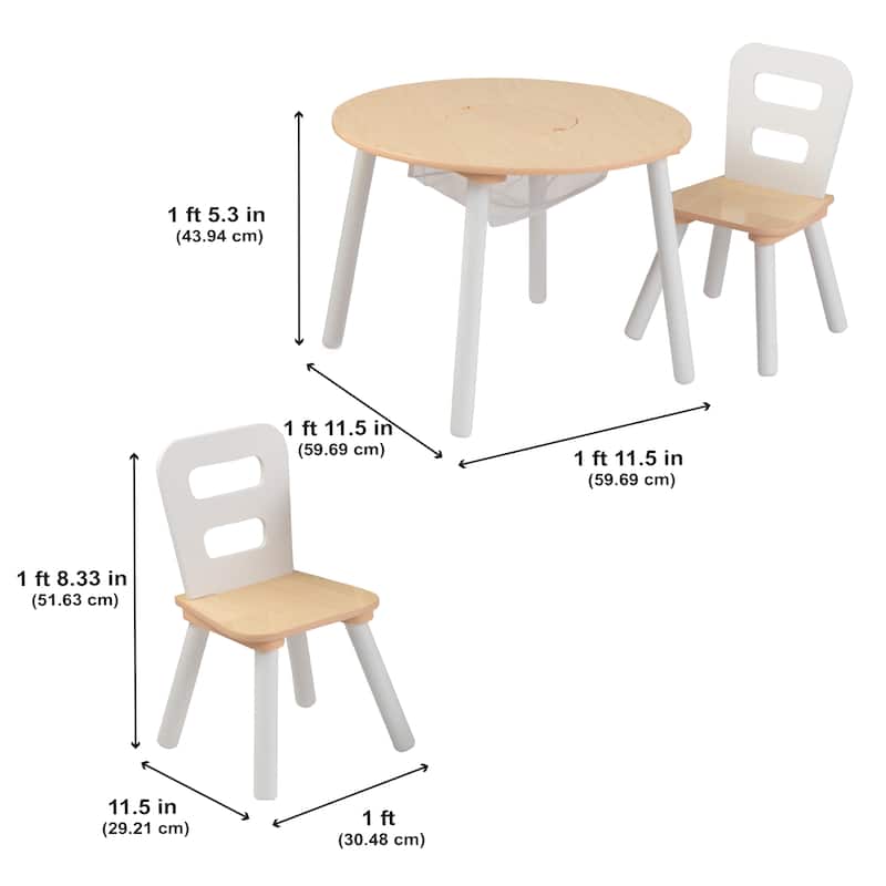 KidKraft 3-piece Round Table and Chair Set