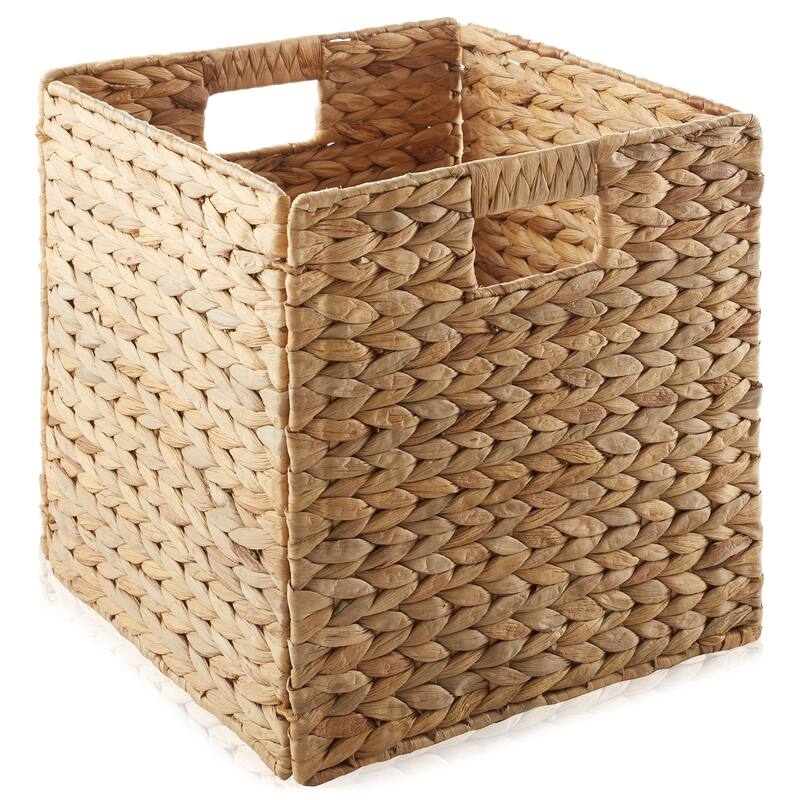 12 x 12in Water Hyacinth Storage Baskets