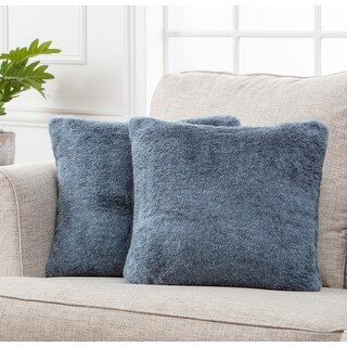 Chanasya Faux Fur Plush Fluffy Throw Pillow Cover Set