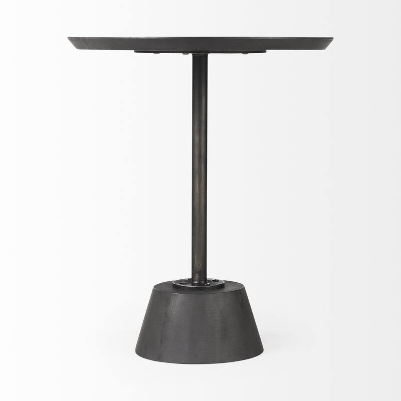 Pedestal Table with Detailing - 24" H x 20" W x 20" D