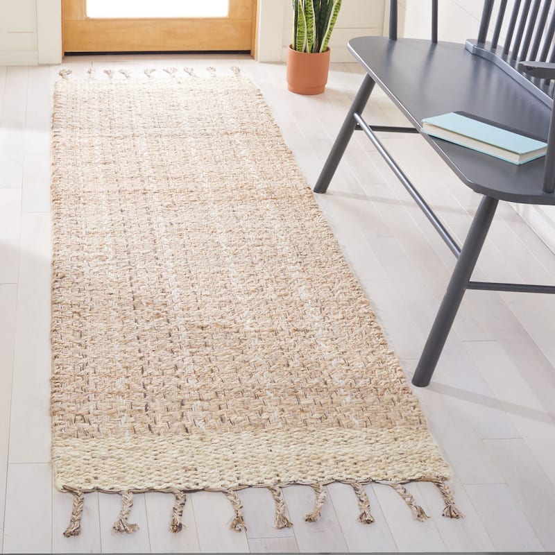 SAFAVIEH Handmade Cape Cod Senada Jute Tassel Rug