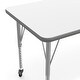 preview thumbnail 48 of 47, 24''W x 48''L Thermal Laminate Activity Table - Adjustable Short Legs