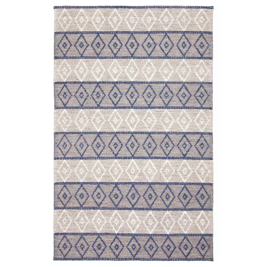 ECARPETGALLERY Braid weave Sienna Taupe Wool Rug - 5'1 x 8'1