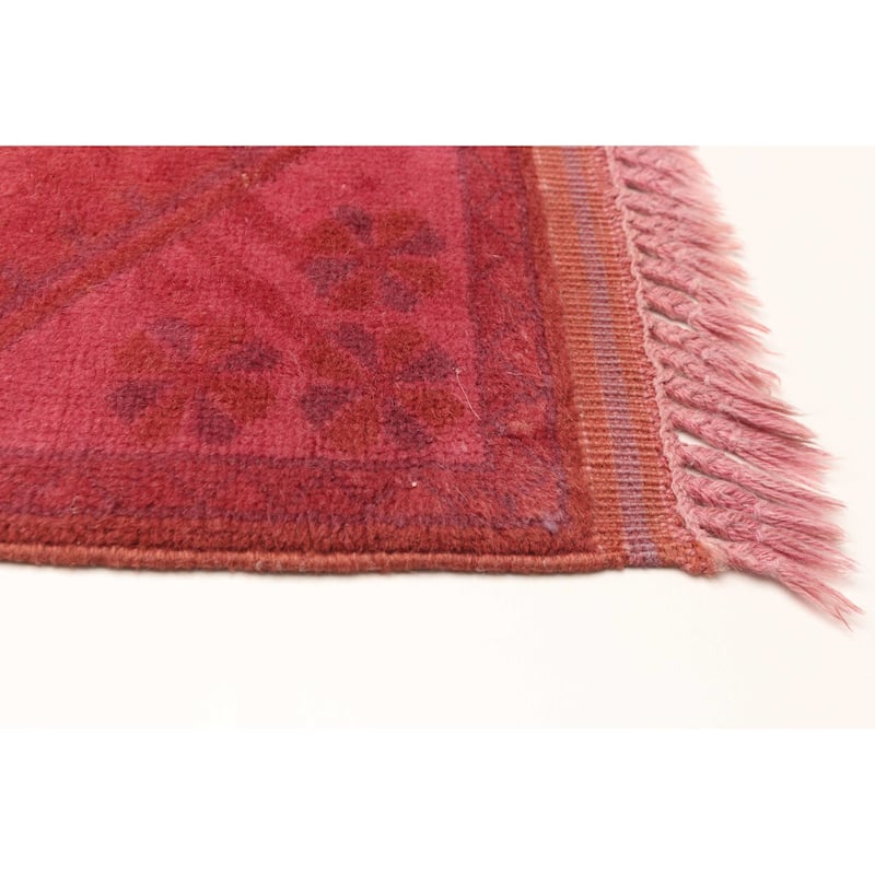 ECARPETGALLERY Hand-knotted Color Transition Pink Wool Rug - 2'8 x 9'11