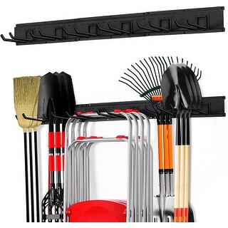 Wall mounted garden tool holder clearance
