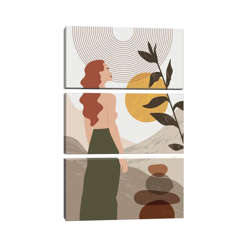 iCanvas "Boho Portrait II" by Artsy Bessy 3-Piece Canvas Wall Art Set