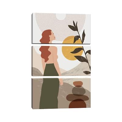 iCanvas "Boho Portrait II" by Artsy Bessy 3-Piece Canvas Wall Art Set