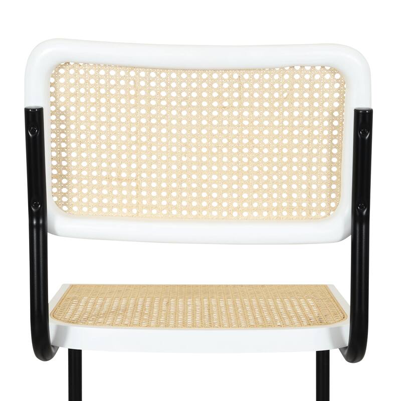 Breuer Chair Company Marcel Breuer Cesca Cane Cantilever Side Chair w/ Black Steel Frame (Various Wood & Cane Colors)