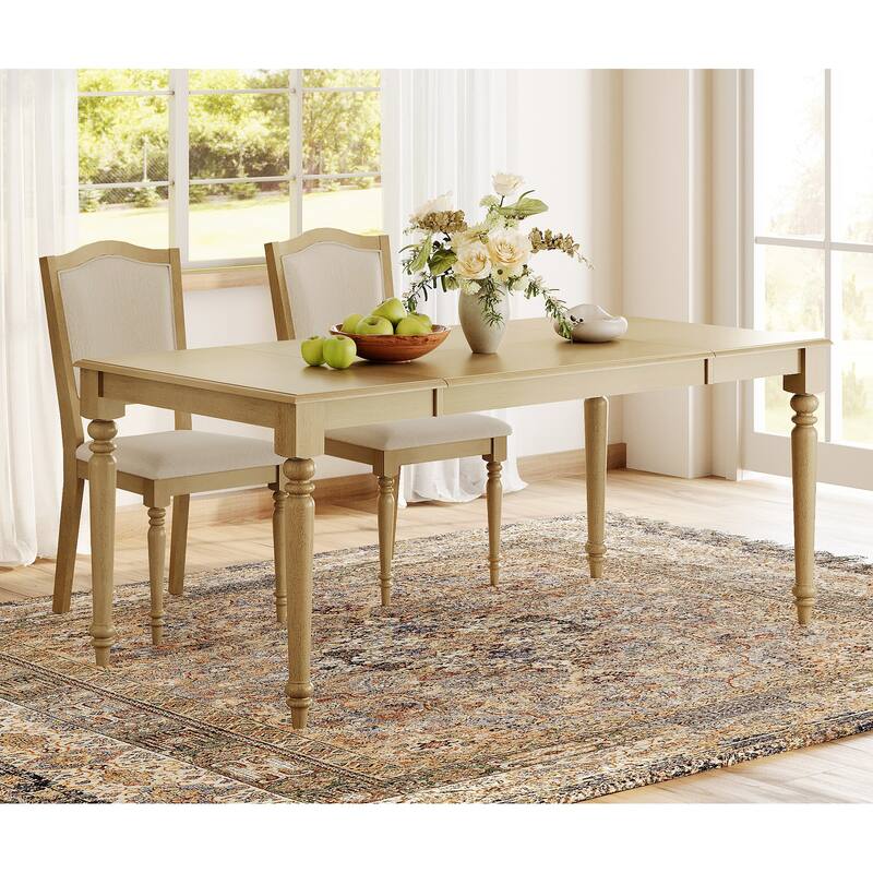 Dining Chair with Upholstered Back, Farmhouse Wood Kitchen Chairs, Oak