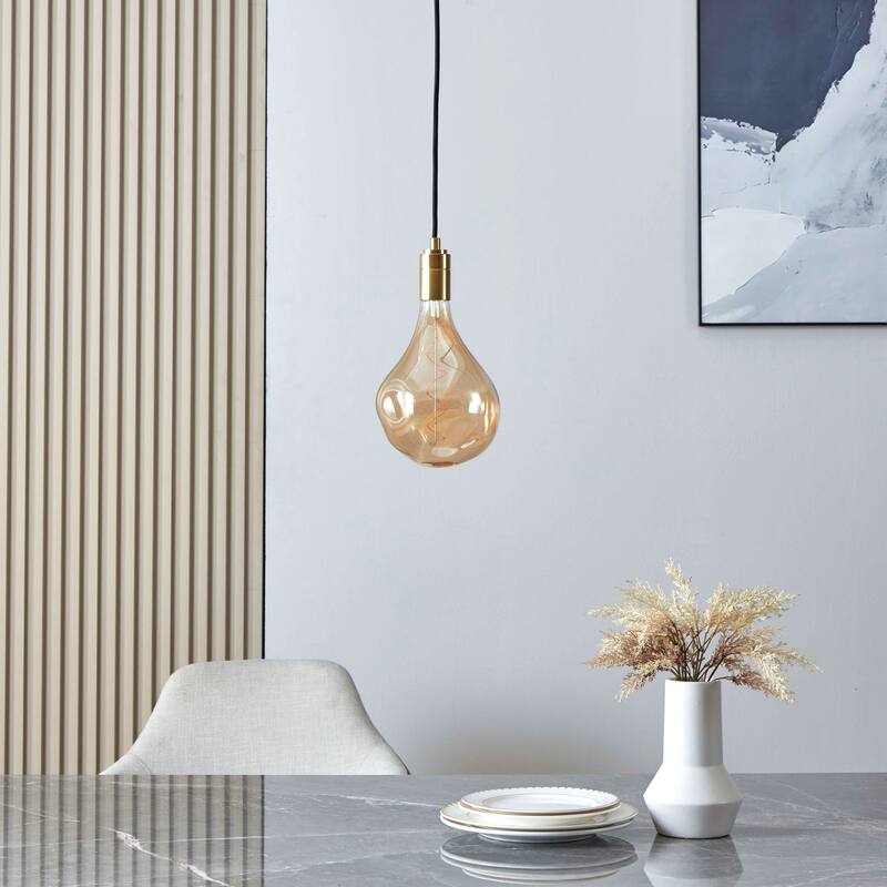 Brightech Scorpio 4-Watt Gradient Dimming Antiqued Brass Modern Industrial LED Pendant Light