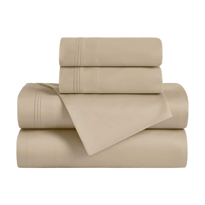 Superior Egyptian Cotton 650 Thread Count Deep Pocket Solid Sheet Set