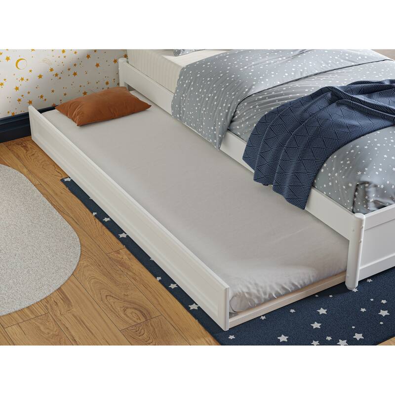 Barcelona Panel Platform Bed with Twin Trundle