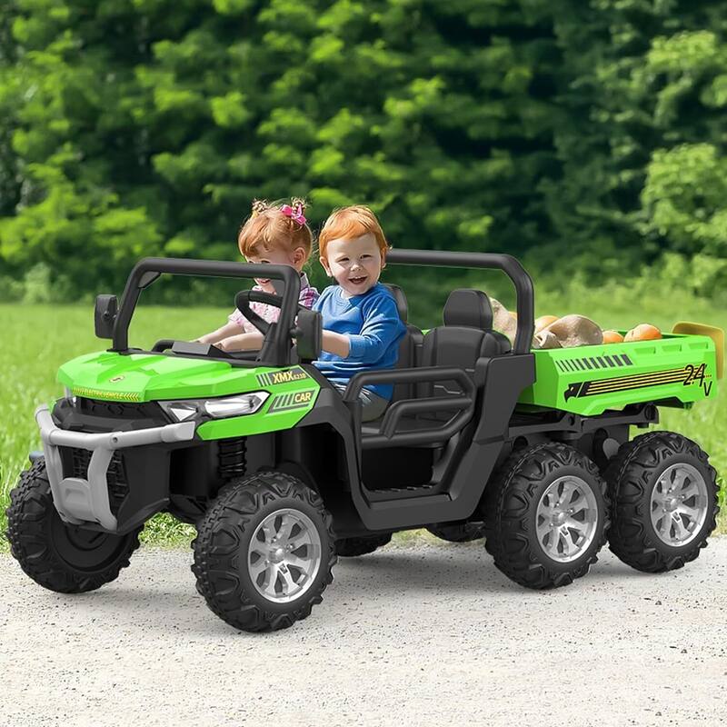24V 2 Seater Ride On Dump Truck with Remote Control Electric UTV Car