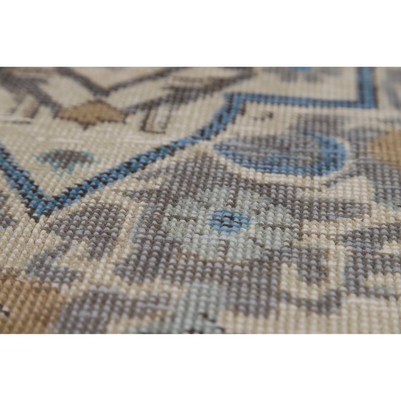Traditional Tabriz Persian Vintage Rug Handmade Wool Carpet - 6'5" x 9'3"