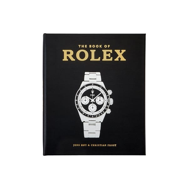 slide 2 of 5, Graphic Image The Book of Rolex Coffee Table Book, Leather, Black