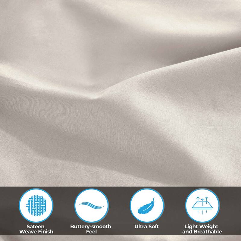 Superior Egyptian Cotton 300 Thread Count Solid Bed Sheet Set