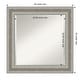 preview thumbnail 22 of 36, Beveled Bathroom Wall Mirror - Parlor Silver Frame Outer Size: 26 x 26 in