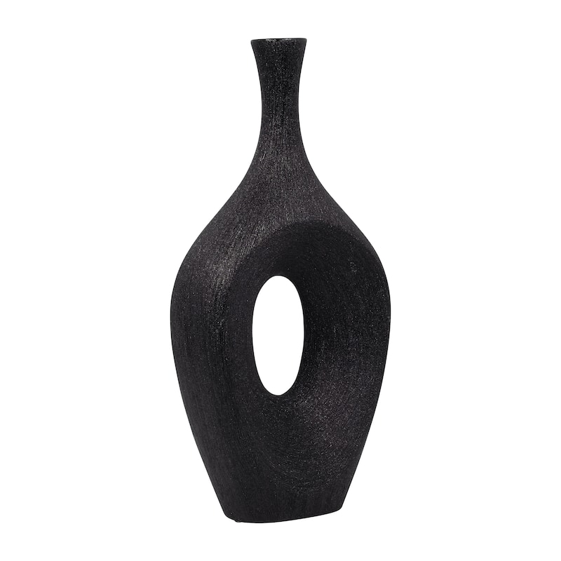 Sagebrook Home Ceramic 19" Open Cut Vase, Oval, 19"H