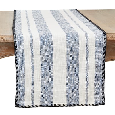 Stripe Design Whipstitch Table Runner - 16"x72"