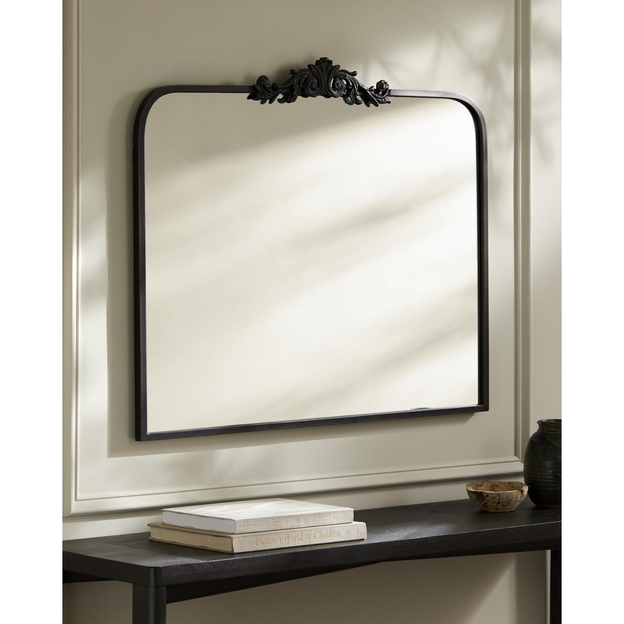 Livabliss Aarlen Traditional Overmantel Mirror - 29"H x 36"W x 2"D