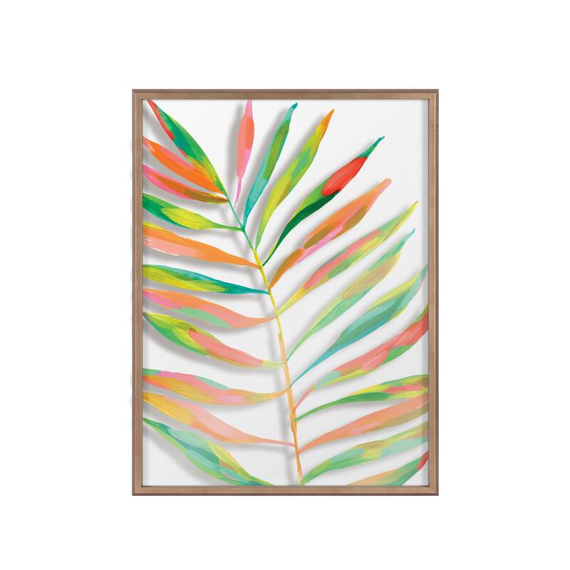 Kate and Laurel Blake Palma Framed Printed Glass by Jessi Raulet