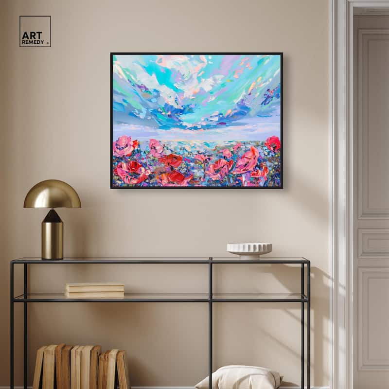 Poppy Paradise Canvas by Art Remedy