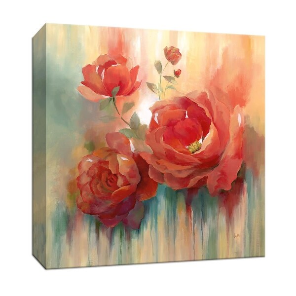 PTM Images 9-147062 PTM Canvas Collection 12" x 12" - "Arbor Red III" Giclee Flowers Art Print on Canvas