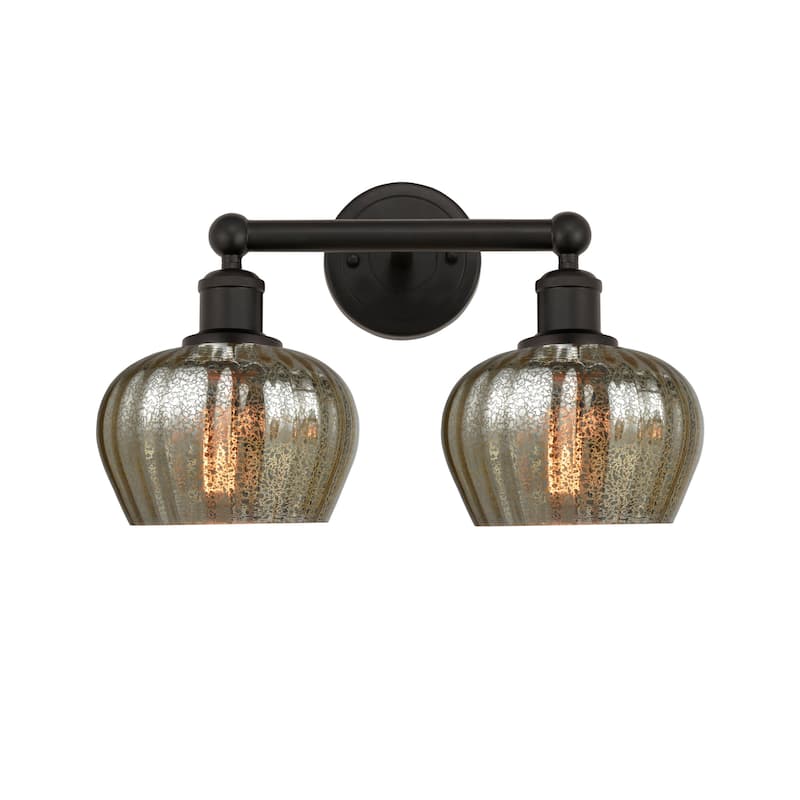 Innovations Lighting 616-2W-10-16 Fenton Vanity Fenton 2 Light 16" - Oil Rubbed Bronze / Mercury